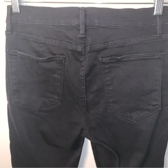 Frame Le High Skinny Black High Rise Jeans Ankle 30 - Picture 5 of 8